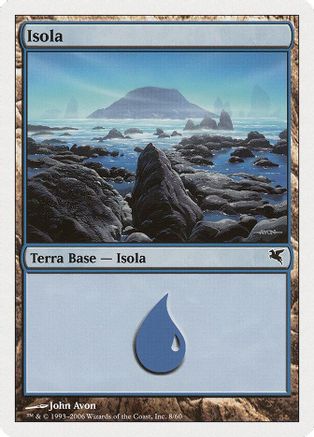 Island (Italian) - "Isola" (H8) (PSAL-0H8) - Magic Encyclopedia 2005 (Salvat/Hachette)