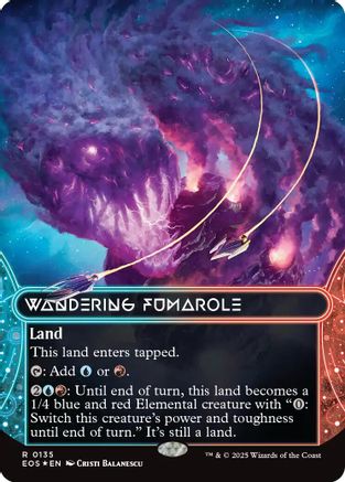 Stirring Wildwood (0129) (Borderless) (Galaxy Foil) (EOS-129) - Edge of Eternities: Stellar Sights Foil