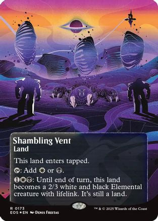 Shambling Vent (0173) (Borderless) (Galaxy Foil) (EOS-173) - Edge of Eternities: Stellar Sights Foil