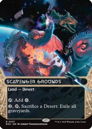 Scavenger Grounds (0037) (Borderless) (EOS-037) - Edge of Eternities: Stellar Sights Foil