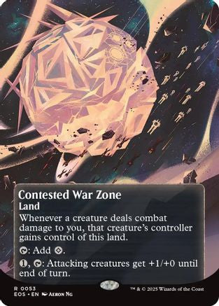 Contested War Zone (0053) (Borderless) (EOS-053) - Edge of Eternities: Stellar Sights