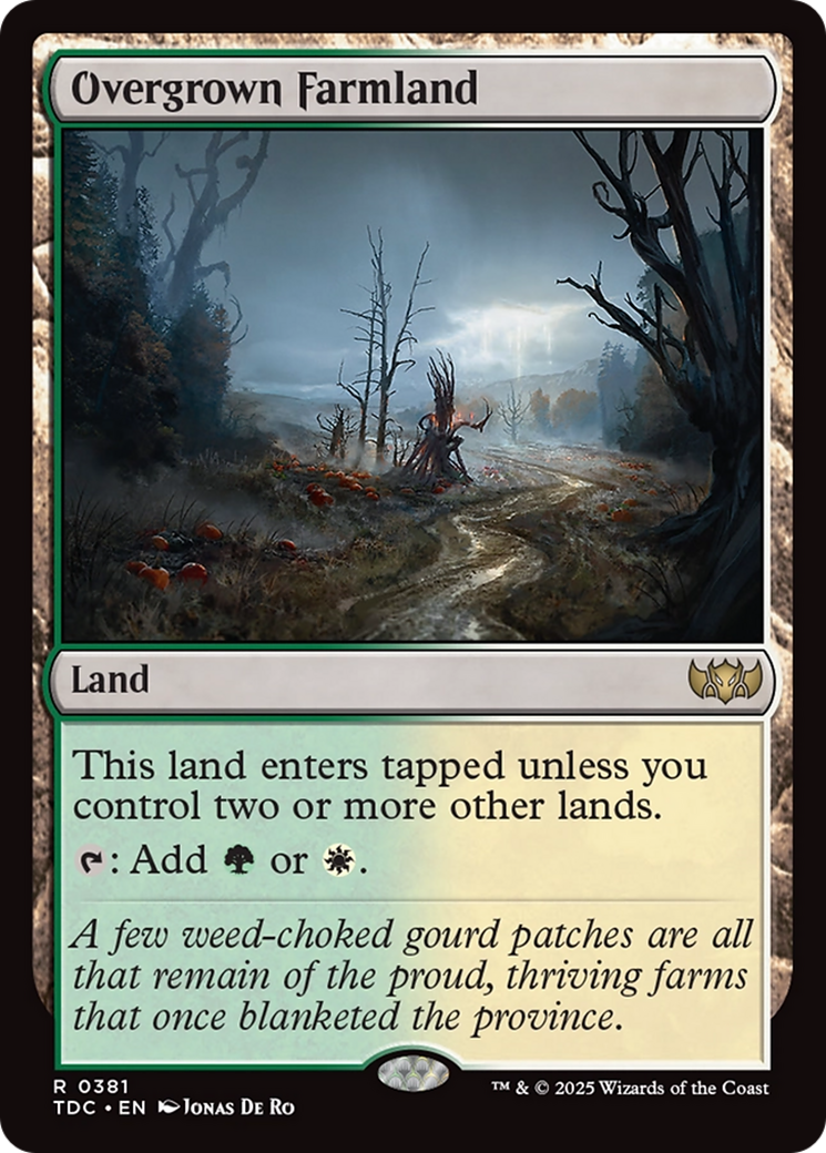 Terres agricoles envahies par la végétation (TDC-381) - Commandant : Tarkir : Tempête de dragons