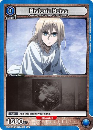 Historia Reiss (Box Topper Foil) (UE10BT/AOT-1-019) - UE10BT Attack on Titan Foil