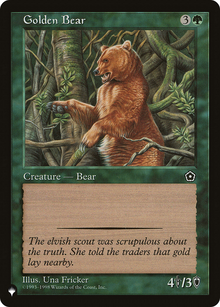 Golden Bear (LIST-) - The List
