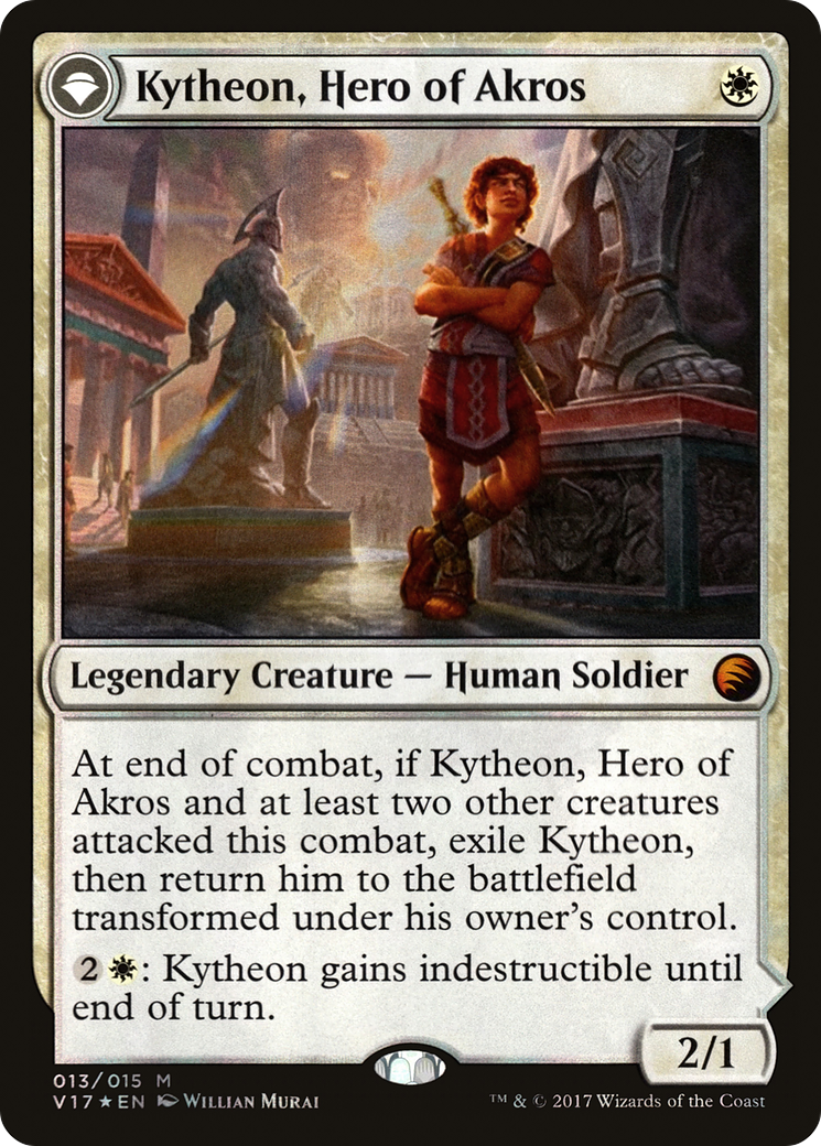 Kytheon, Héros d'Akros // Gideon, Forgé au combat (V17-013) - From the Vault : Transformation : (originpwdfc) Foil 