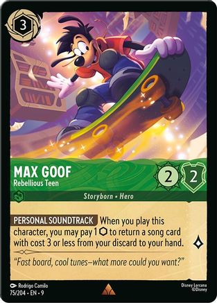 Max Goof - Rebellious Teen (75/204) - Fabled Cold Foil