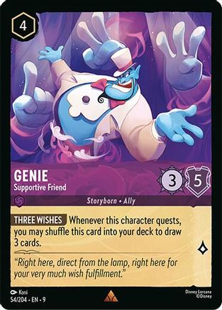 Genie - Supportive Friend (54/204) - Fabled Cold Foil