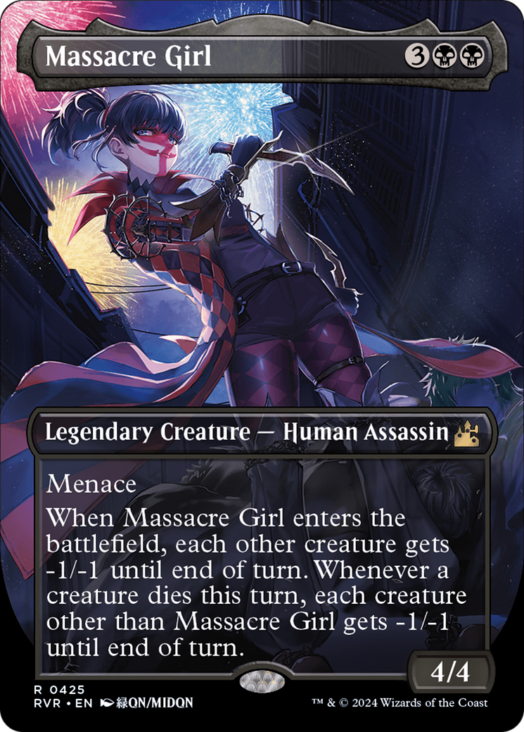 Massacre Girl (RVR-425) - Ravnica Remastered (Borderless) 