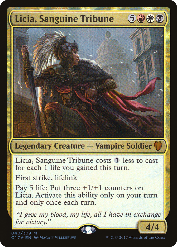 Licia, Sanguine Tribune (C17-040) - Commander 2017 Foil
