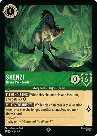 Shenzi - Hyena Pack Leader (87/204) - Fabled Cold Foil