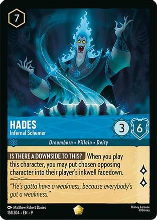 Hades - Infernal Schemer (151/204) - Fabled Cold Foil