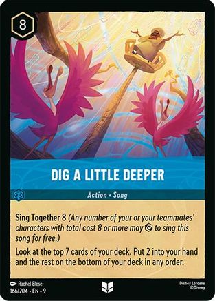 Dig a Little Deeper (166/204) - Fabled Cold Foil