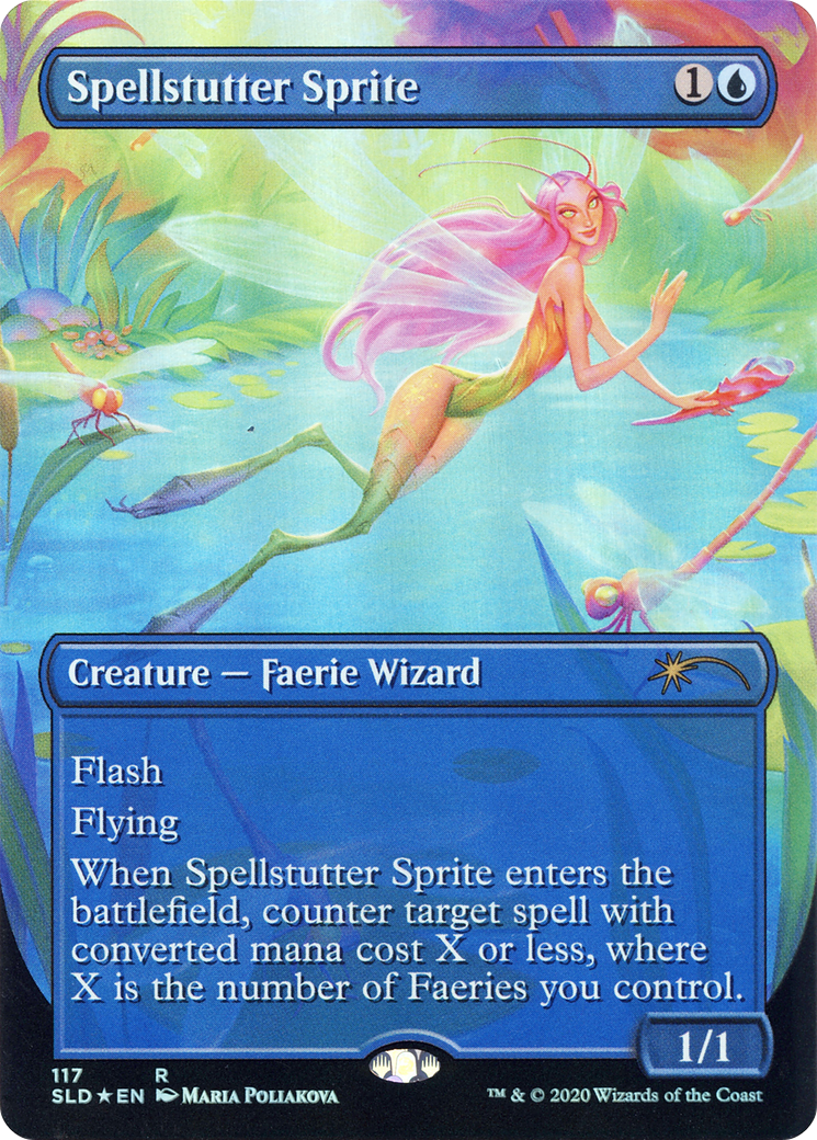 Spellstutter Sprite (SLD-117) - Secret Lair Drop (Borderless) Foil