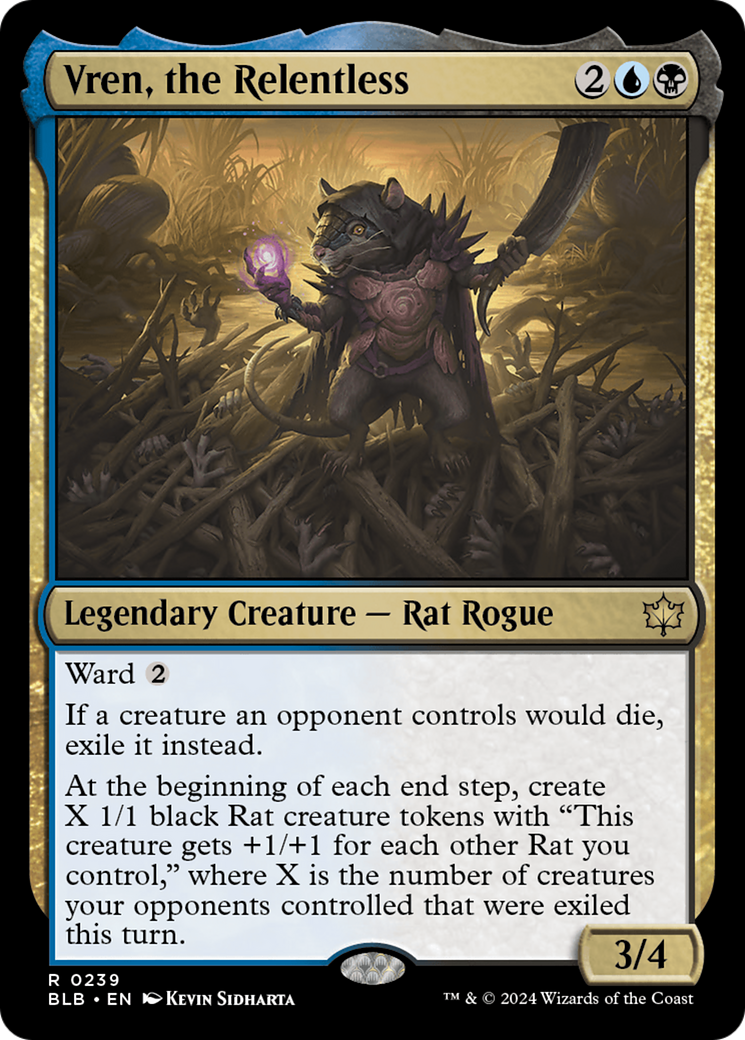 Vren, l'implacable (BLB-239) - Bloomburrow Foil 