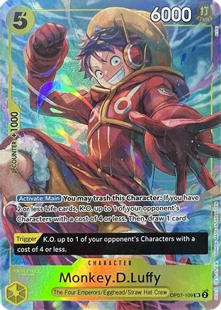Monkey.D.Luffy (Illustration Box Vol.3) (OP07-109) - One Piece Promotion Cards Foil