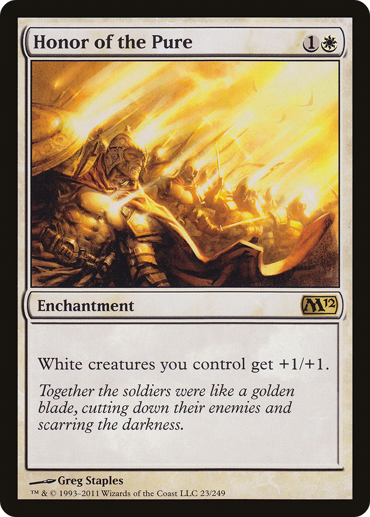 Honneur des Purs (M12-023) - Magic 2012 Foil 