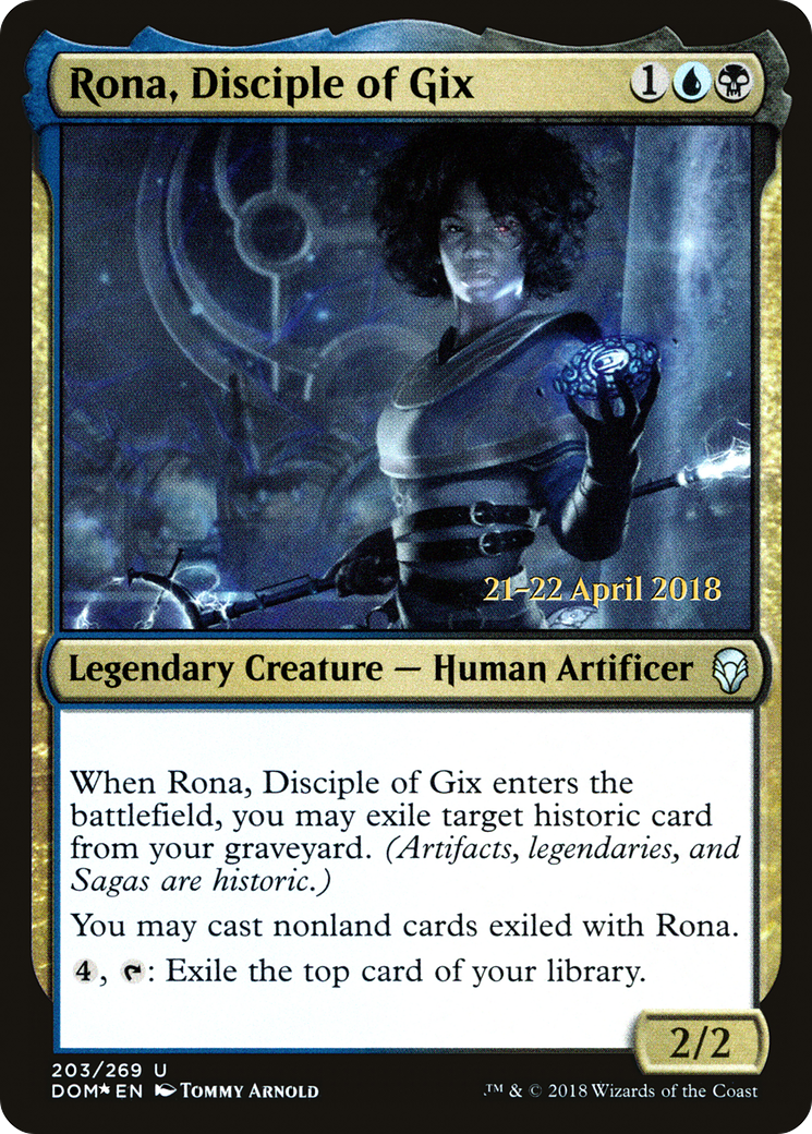 Rona, disciple de Gix (PDOM-203S) - Dominaria Promos Foil
