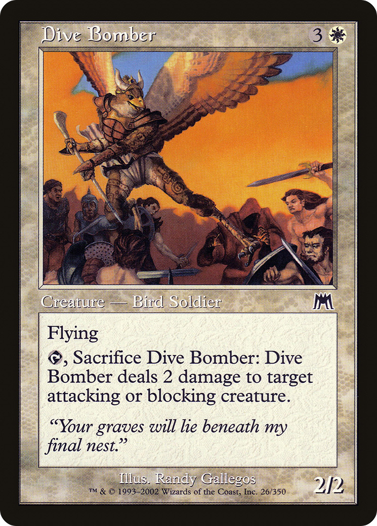 Bombardier en piqué (ONS-026) - Onslaught Foil 