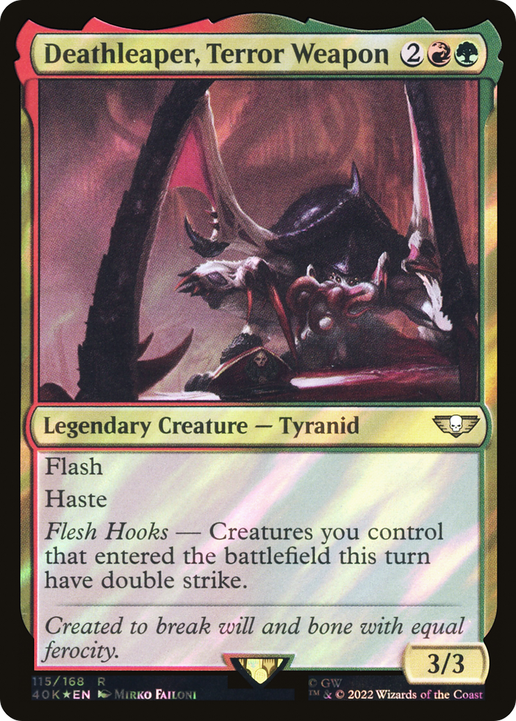 Deathleaper, Terror Weapon (Surge Foil) (40K-115) - Warhammer 40,000 Commander Foil