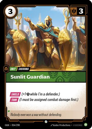 Sunlit Guardian (054/298) - Origins Foil