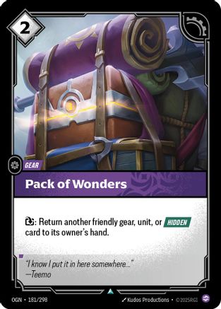 Pack of Wonders (181/298) - Origins