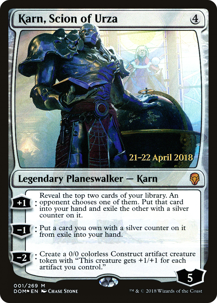 Karn, Scion of Urza (PRE-01S) - Dominaria Promos Foil