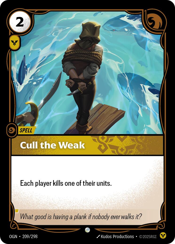 Cull the Weak