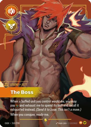 Sett - The Boss (Overnumbered) (310/298) - Origins