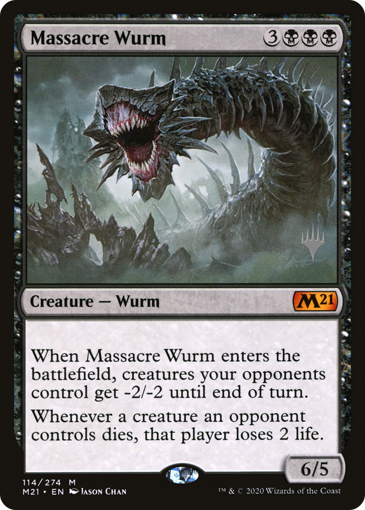 Massacre Wurm (PPM21-114) - Core Set 2021 Promos