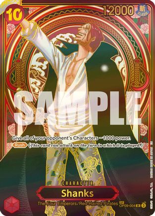 Shanks - OP09-004 (SP) (Gold) (OP09-004) - Carrying On His Will Foil