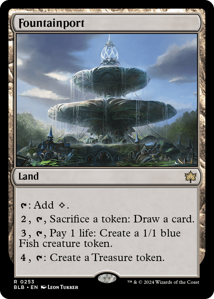 Fountainport (BLB-253) - Feuille Bloomburrow 