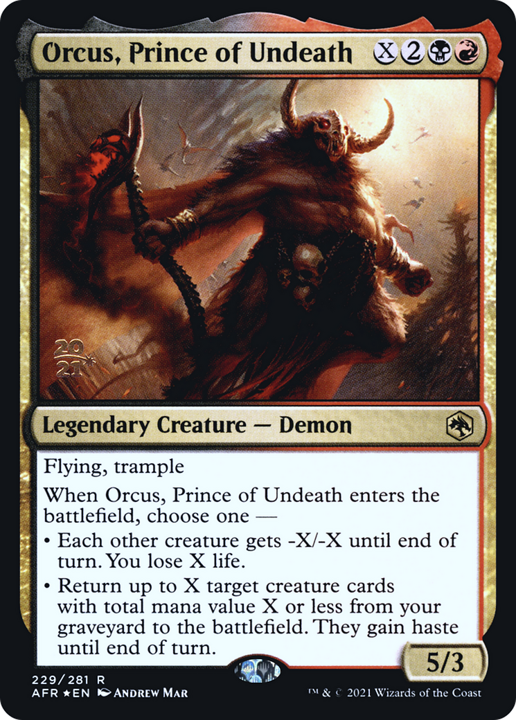 Orcus, Prince of Undeath (PRE-229S) - Adventures in the Forgotten Realms Promos Foil