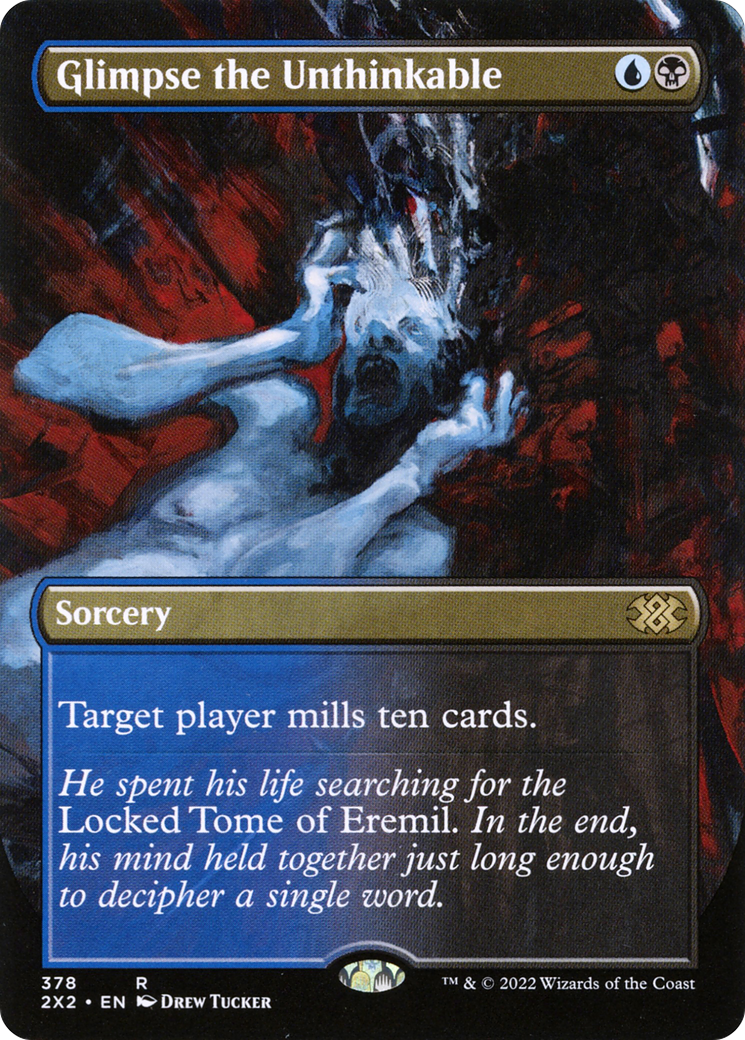 Glimpse the Unthinkable (Borderless) (2X2-378) - Double Masters 2022 (Borderless) Foil