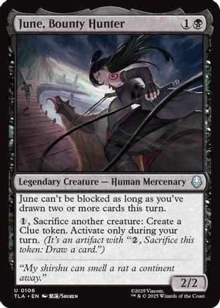 June, Bounty Hunter (TLA-106) - Avatar: The Last Airbender