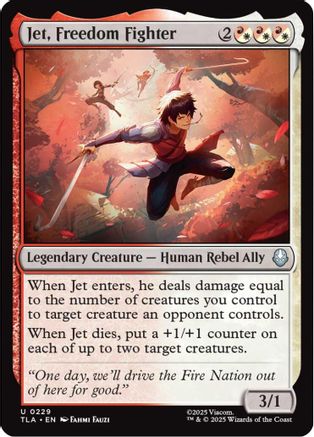 Jet, Freedom Fighter (TLA-229) - Avatar: The Last Airbender Foil