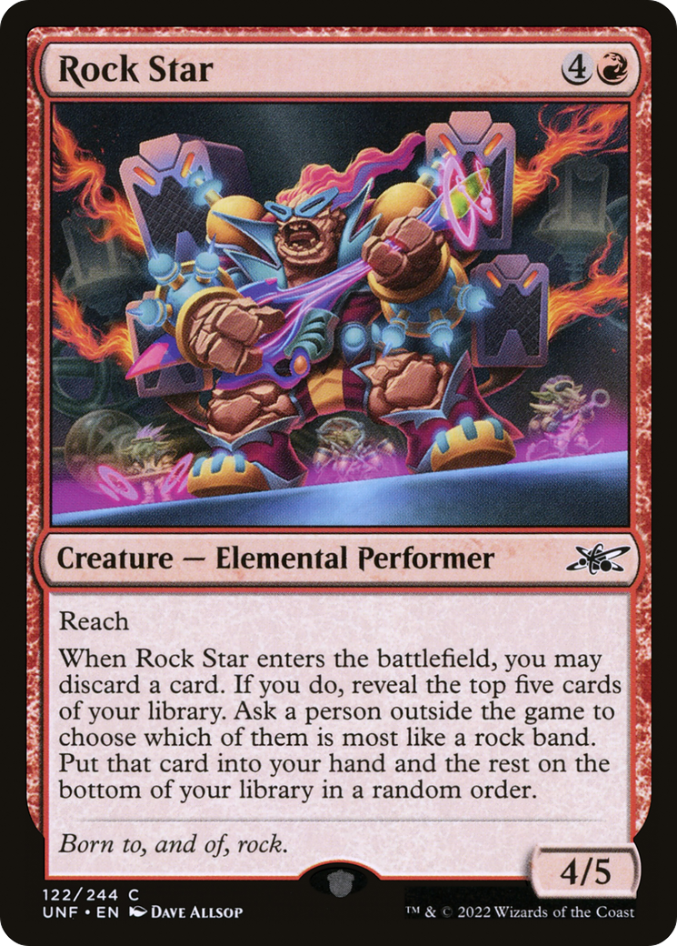 Rock Star (UNF-122) - Feuille Unfinity 