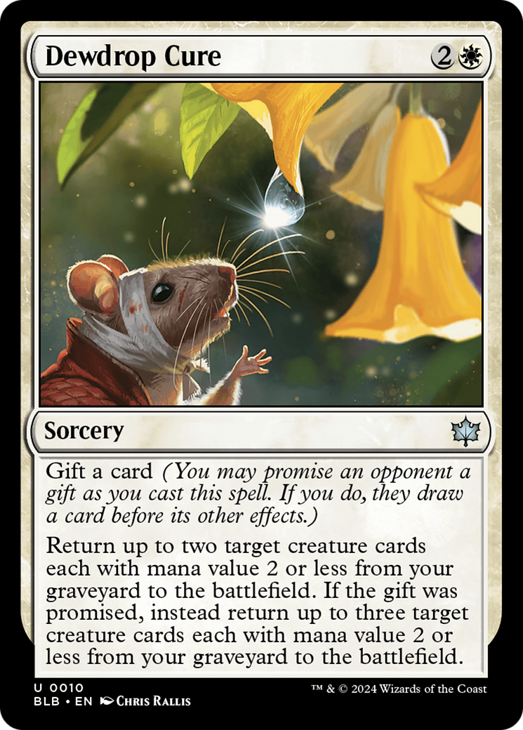 Dewdrop Cure (BLB-010) - Feuille Bloomburrow 