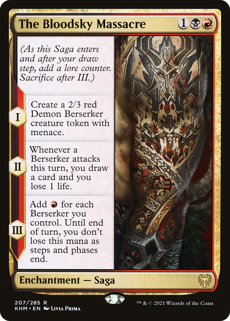 Le massacre de Bloodsky (KHM-207) - Kaldheim Foil 