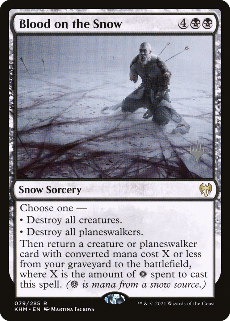 Blood on the Snow (PPKHM-079) - Kaldheim Promos: (snow) Foil