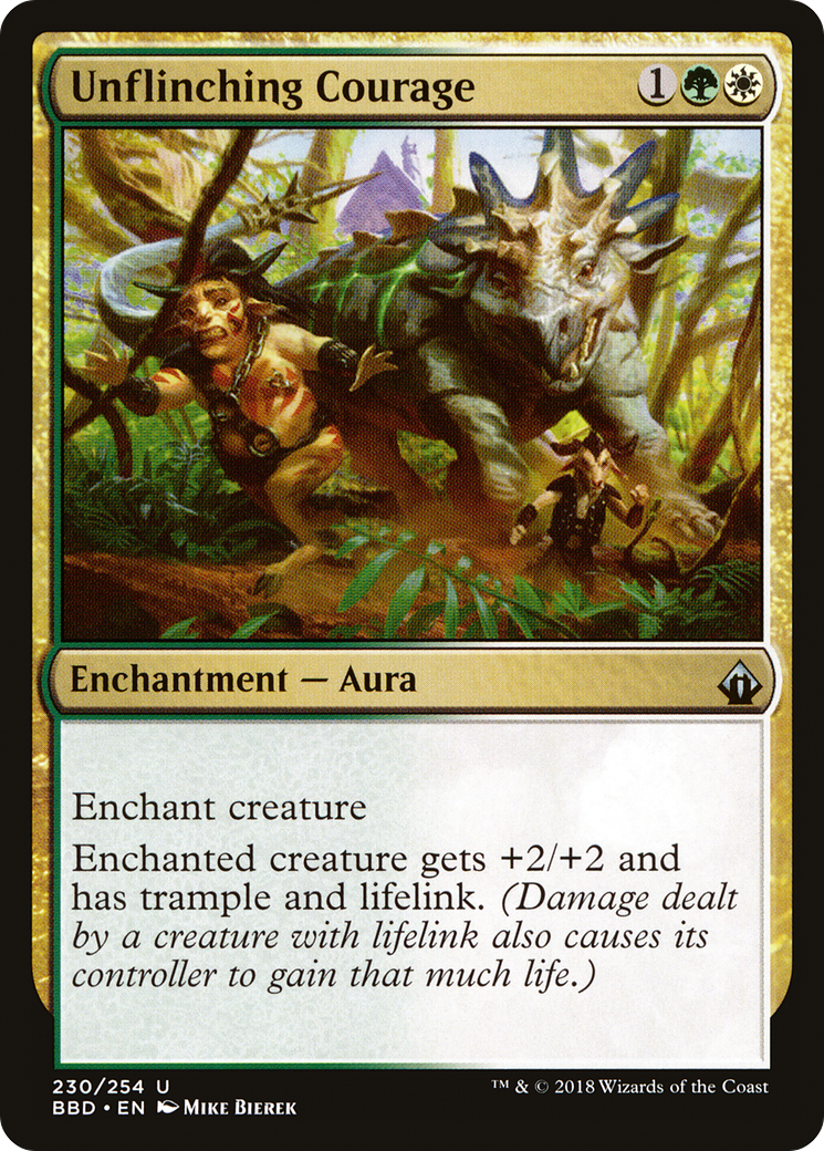 Unflinching Courage (BBD-230) - Battlebond Foil