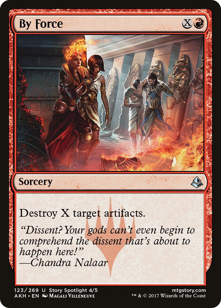 Par force (AKH-123) - Feuille d'Amonkhet