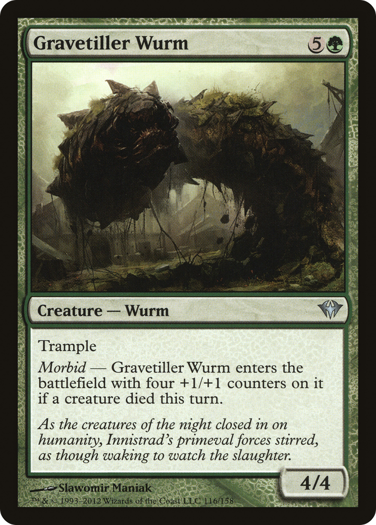 Gravetiller Wurm (DKA-116) - Dark Ascension Foil