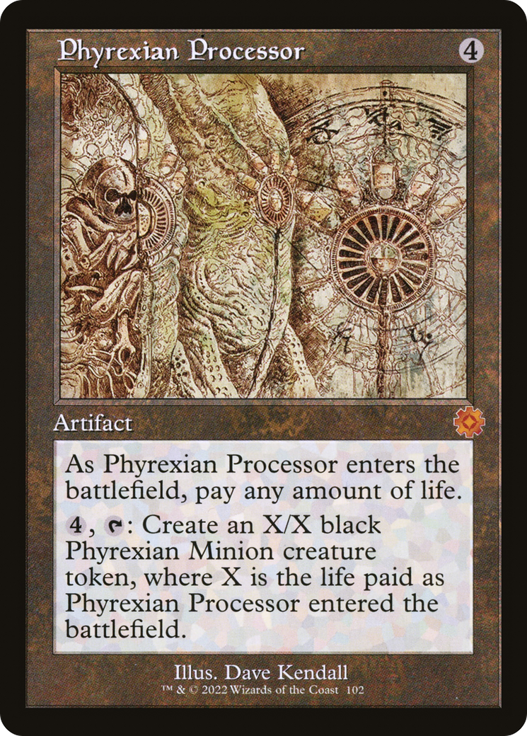 Phyrexian Processor (Schematic) (BRR-102) - The Brothers' War Retro Artifacts Foil