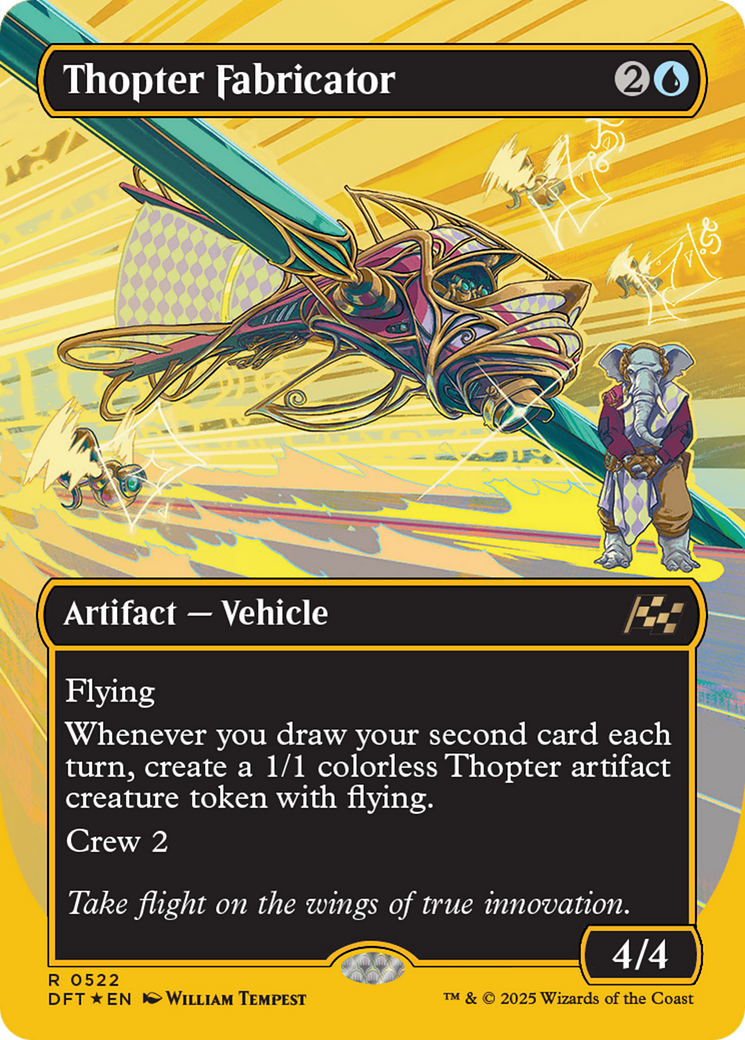 Thopter Fabricator (sans bordure) (Première place) (DFT-522) - Aetherdrift Foil