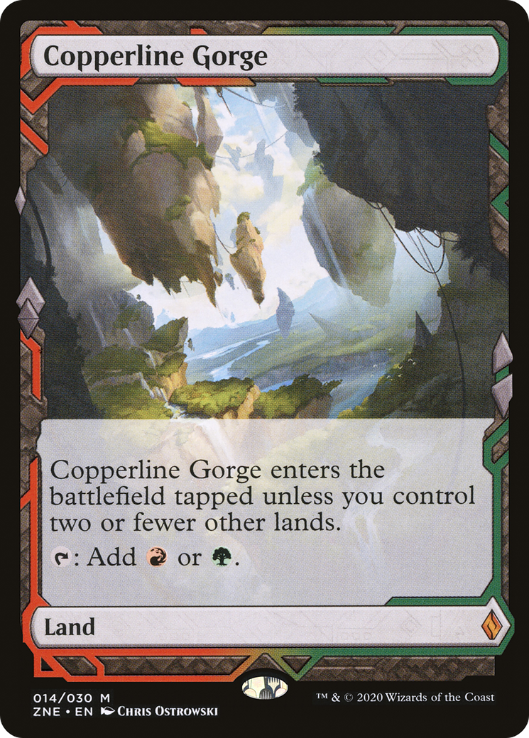 Copperline Gorge (ZNE-014) - Zendikar Rising Expeditions Foil 