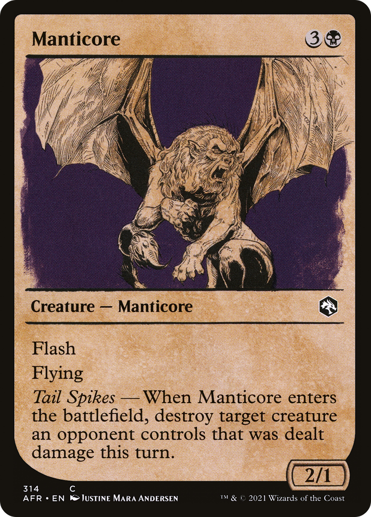 Manticore (Showcase) (AFR-314) - Adventures in the Forgotten Realms: (Showcase) Foil