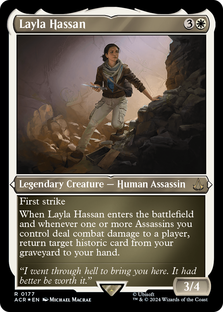 Layla Hassan (ACR-177) - Assassin's Creed Etched Foil