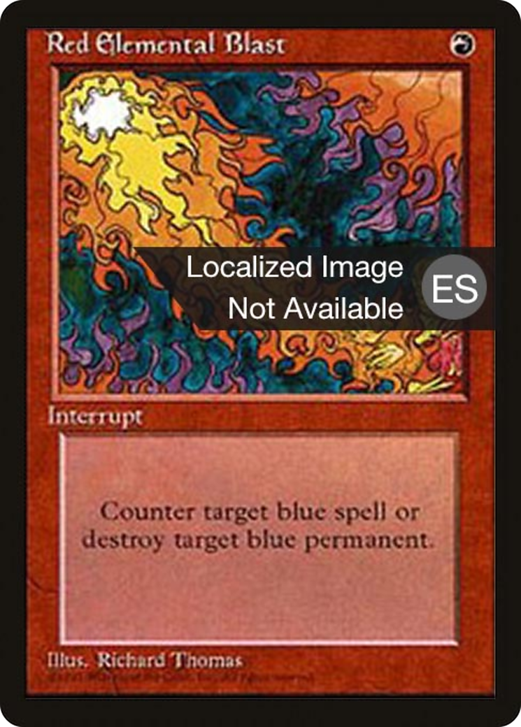 Red Elemental Blast (4BB-218) - Quatrième édition - Bordure noire étrangère