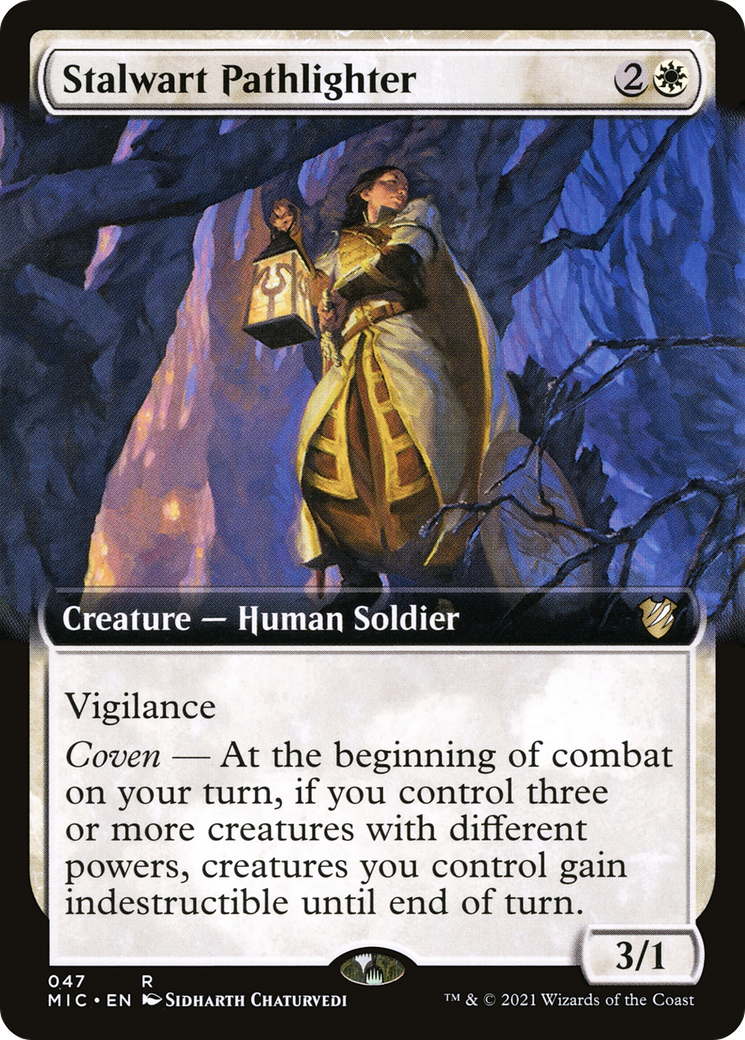Stalwart Pathlighter (Extended Art) (MIC-047) - Midnight Hunt Commander: (Extended Art)