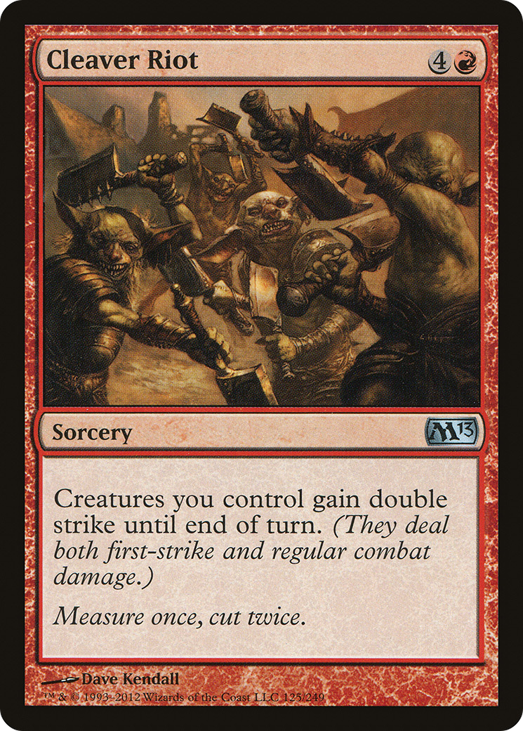 Cleaver Riot (M13-125) - Magic 2013 Foil 